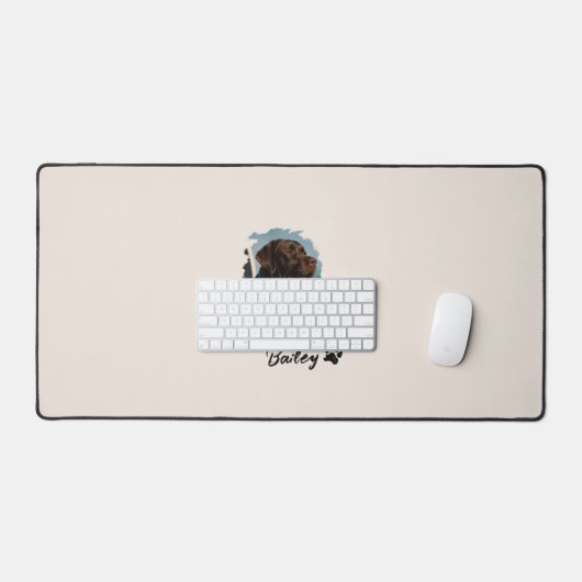 Schattigee Chocolade Labrador Hond – Bailey | Kado Bureaumat (Keyboard & Muis)