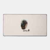 Schattigee Chocolade Labrador Hond – Bailey | Kado Bureaumat (Voorkant)