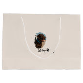 Schattigee Chocolade Labrador Hond – Bailey | Kado Groot Cadeauzakje (Achterkant)