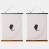 Schattigee Chocolade Labrador Hond – Bailey | Kado Hangend Wandkleed (Dubbel)