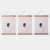 Schattigee Chocolade Labrador Hond – Bailey | Kado Hangend Wandkleed (Driedubbel)