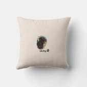 Schattigee Chocolade Labrador Hond – Bailey | Kado Kussen (Achterkant)