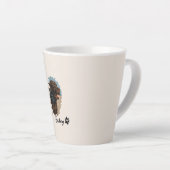 Schattigee Chocolade Labrador Hond – Bailey | Kado Latte Mok (Rechterhoek)