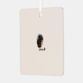 Schattigee Chocolade Labrador Hond – Bailey | Kado Metalen Ornament (Voorkant links)