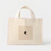 Schattigee Chocolade Labrador Hond – Bailey | Kado Mini Tote Bag (Voorkant)