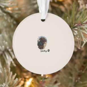 Schattigee Chocolade Labrador Hond – Bailey   Kado Ornament