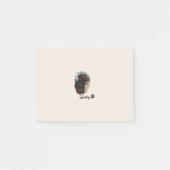 Schattigee Chocolade Labrador Hond – Bailey | Kado Post-it® Notes (Voorkant)