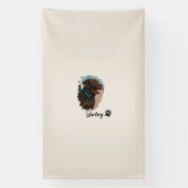 Schattigee Chocolade Labrador Hond – Bailey | Kado Spandoek (Verticaal)