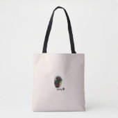 Schattigee Chocolade Labrador Hond – Bailey | Kado Tote Bag (Voorkant)
