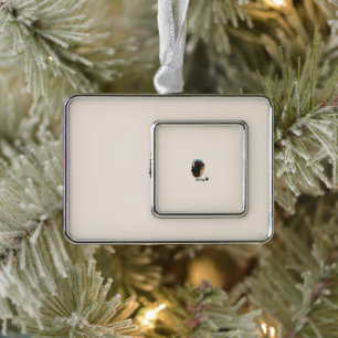 Schattigee Chocolade Labrador Hond – Bailey   Kado Verzilverd Omlijst Ornament