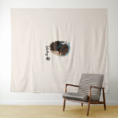 Schattigee Chocolade Labrador Hond – Bailey | Kado Wandkleed (In Situ (horizontaal))