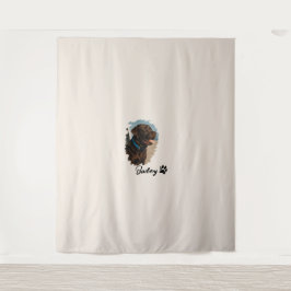 Schattigee Chocolade Labrador Hond – Bailey | Kado Wandkleed