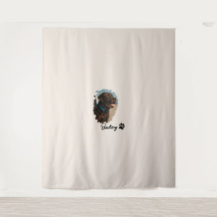 Schattigee Chocolade Labrador Hond – Bailey   Kado Wandkleed