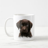 Schattigee Chocolade Labrador Koffiemok (Links)