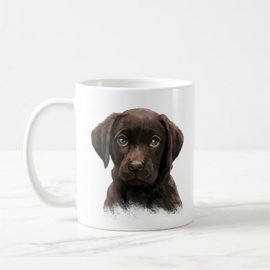 Schattigee Chocolade Labrador Koffiemok (Links)