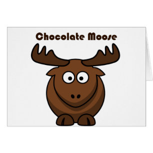 Schattigee Chocolade Moose Grappig Joke Cartoon Pu