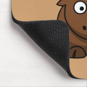 Schattigee Chocolade Moose Grappig Joke Cartoon Pu Muismat (Hoek)