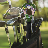 Schattigee Chocolade Sable Ferret Bloemen Groen Golfheadcover