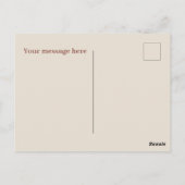 Schattigee chocolade Strawberry tart bericht toevo Briefkaart (Achterkant)