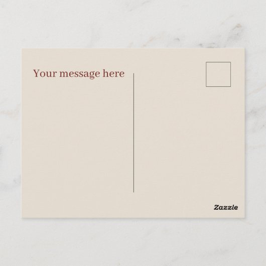 Schattigee chocolade Strawberry tart bericht toevo Briefkaart (Achterkant)