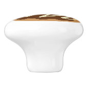 Schattigee chocoladedonut ontwerp keramische trekk keramische knop (Zijkant)