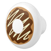 Schattigee chocoladedonut ontwerp keramische trekk keramische knop (Rechts)