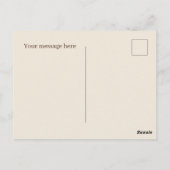 Schattigee chocoladekoekje bericht toevoegen briefkaart (Achterkant)