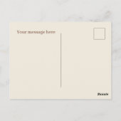 Schattigee chocoladekoekje bericht toevoegen briefkaart (Achterkant)