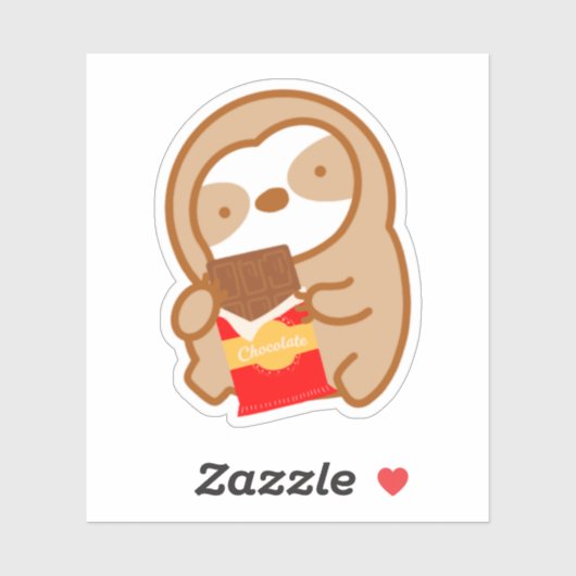 Schattigee chocoladereep sticker (Vel)