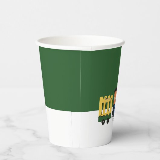 Schattigee Choo-Choo Train Kids Verjaardagsfeestbe Papieren Bekers (Rechts)