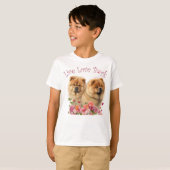 Schattigee Chow Chow Hondenbloem T-shirt (Voorkant volledig)