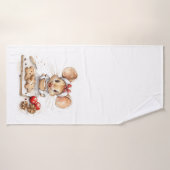 Schattigee Christmas Chef Mouse Badhanddoek (Badhanddoek)