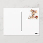 Schattigee Christmas Chef Mouse Briefkaart (Achterkant)