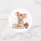 Schattigee Christmas Chef Mouse Confetti (Kleine voorkant)