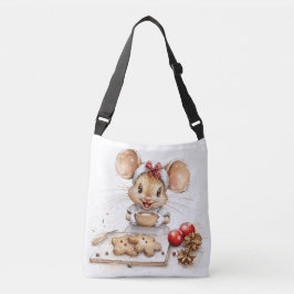 Schattigee Christmas Chef Mouse Crossbody Tas