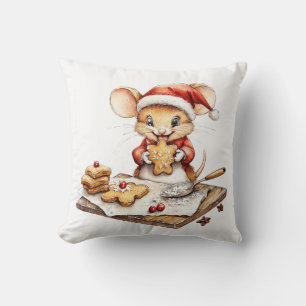 Schattigee Christmas Chef Mouse Kussen