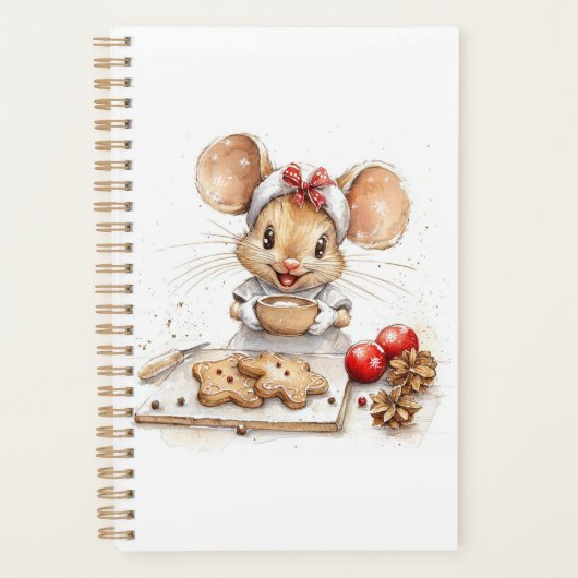 Schattigee Christmas Chef Mouse Planner (Voorkant)