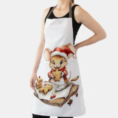 Schattigee Christmas Chef Mouse Schort (Insitu)