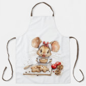 Schattigee Christmas Chef Mouse Schort (Voorkant)
