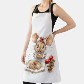 Schattigee Christmas Chef Mouse Schort (Insitu)