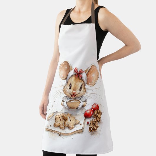 Schattigee Christmas Chef Mouse Schort (Insitu)