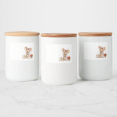 Schattigee Christmas Chef Mouse Voedselcontainer Etiket (Flessen)