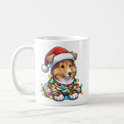 Schattigee Christmas Collie Mok (Links)