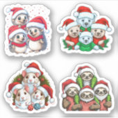 Schattigee Christmas Critter Stickers (Voorkant)