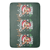 Schattigee Christmas Deer Illustration Badmat (Voorkant Verticaal)