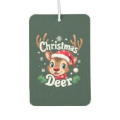 Schattigee Christmas Deer Illustration Luchtverfrisser (Voorkant)
