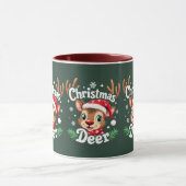 Schattigee Christmas Deer Illustration Mok (Midden)