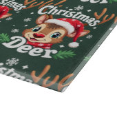 Schattigee Christmas Deer Illustration Snijplank (Hoek)