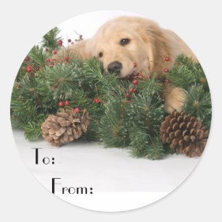 Schattigee Christmas Dog Gift Labels