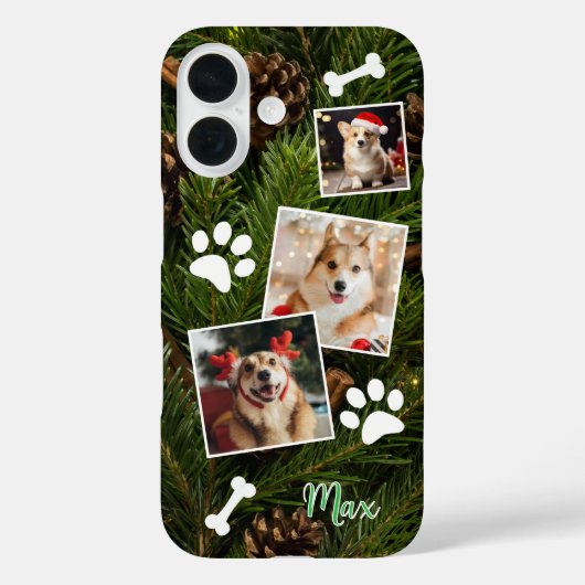 Schattigee Christmas Dog Telefoonhoes, Eenvoudig  Case-Mate iPhone Case (Achterkant)
